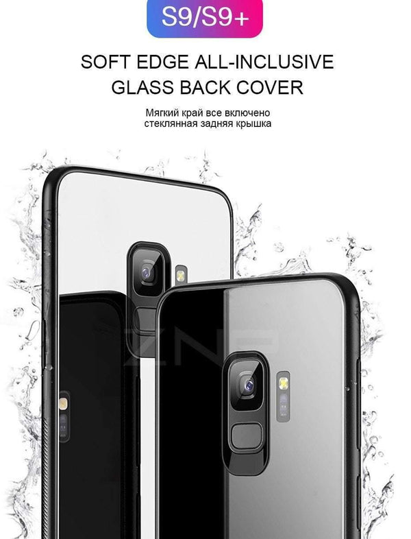 Planet Gates Beige / S8 ZNP Luxury Tempered Glass Phone Case For Samsung Galaxy S9 S8 Plus Back Glass Cover Cases For Samsung S9 S8 Note 8 Case Shell