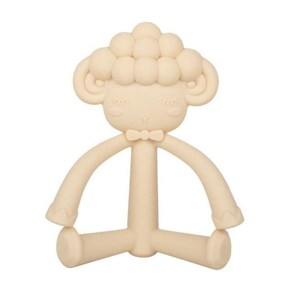 Planet Gates beige sheep 1Pcs Baby Teething Toys Cute Cartoon Teeth Biting Toy Food Grade Silicone Infant Supplies Teether Holders Baby Pacifier Teethers