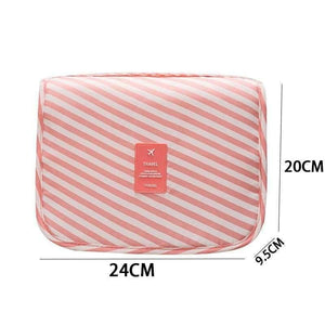 Planet Gates Beige Waterproof Women Makeup Bag Large Travel Beauty Cosmetic Bag Trip Organizer Case Necessaries Make Up Toiletry Bag
