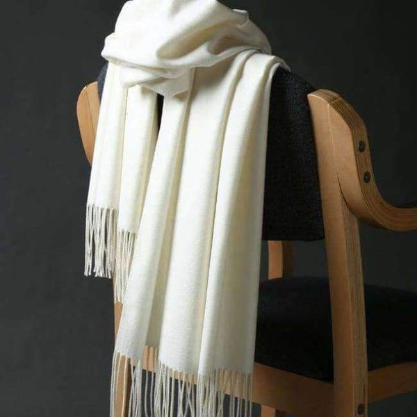 Planet Gates beige white DANKEYISI Luxury Winter Scarf Women Thicken Warm Scarves Wool Cashmere Scarf Man Wrap Pashmina Tassels Solid Color Scarf hijab