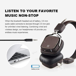 Planet Gates Beige Wireless Headphones Foldable Bluetooth 4.1 Headphones 500mAH Wireless/Wired Sport Stereo Headset With Mic For Smartphone