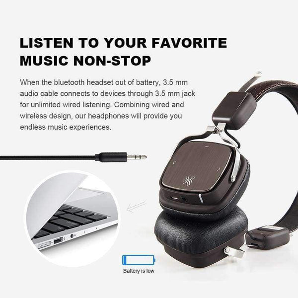 Planet Gates Beige Wireless Headphones Foldable Bluetooth 4.1 Headphones 500mAH Wireless/Wired Sport Stereo Headset With Mic For Smartphone