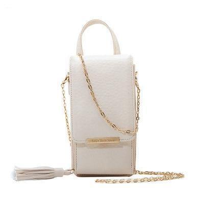 Planet Gates beige Women Wallet High Quality Leather Card Holder Female Shoulder Money Phone Purses Fashion Chain Small Purse Bags