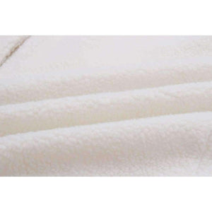 Planet Gates Beige / XL Fashion Turtleneck White Coat Jacket Women Long Sleeve Warm Jackets Coat 2018 Autumn Winter Zipper Bomber Coats Tops