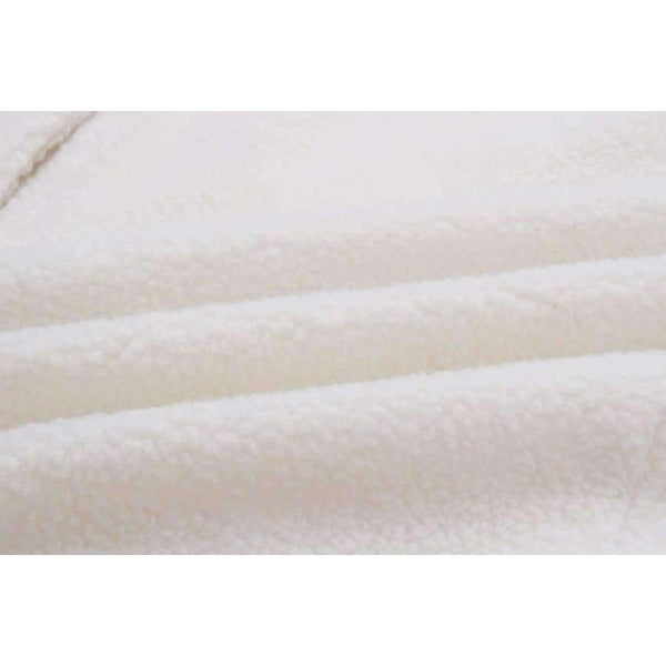 Planet Gates Beige / XL Fashion Turtleneck White Coat Jacket Women Long Sleeve Warm Jackets Coat 2018 Autumn Winter Zipper Bomber Coats Tops