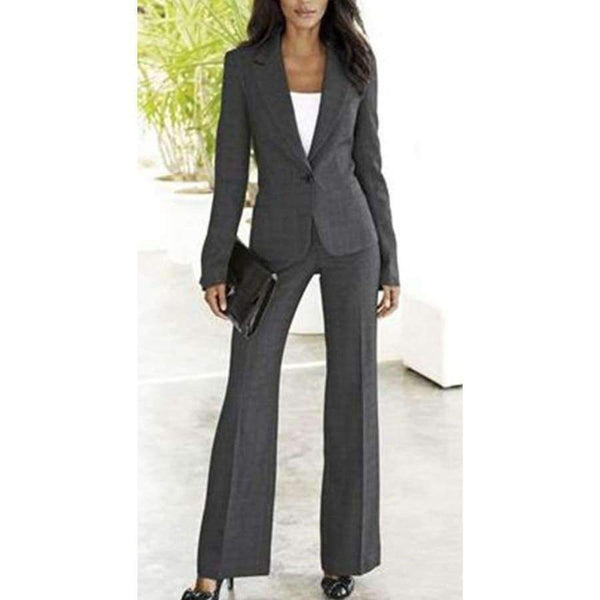 Planet Gates Beige / XS Custom Womens Business Suits 2 Pieces Jacket Pants Set Ladies Office Wear Set B267