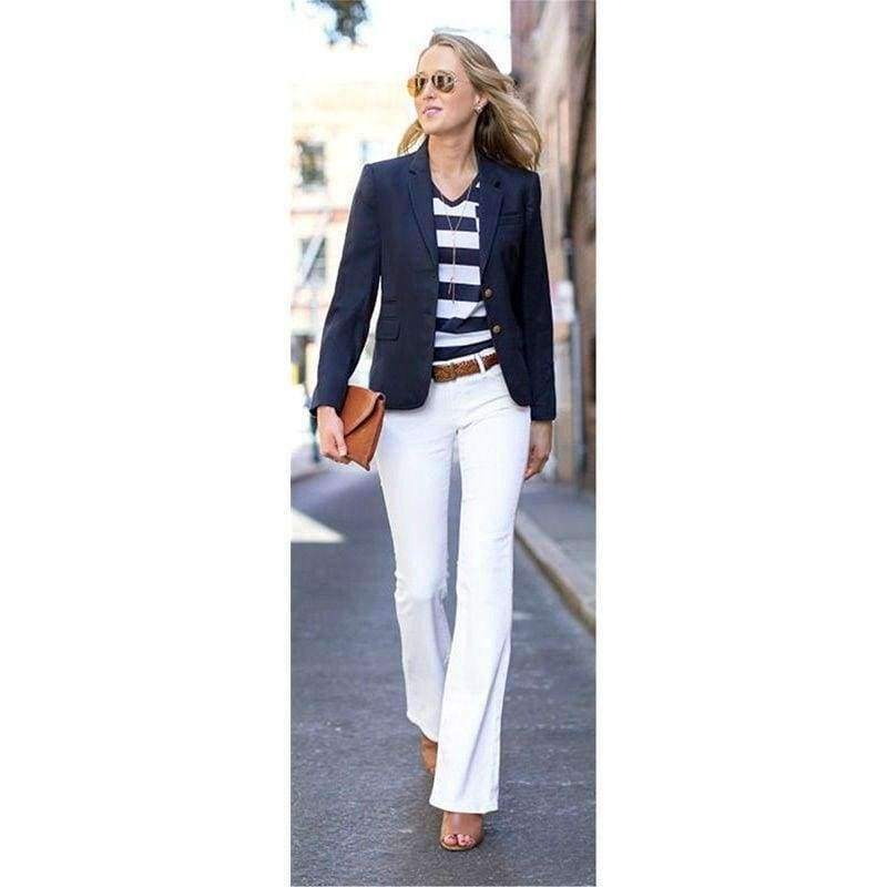 Planet Gates Beige / XS Office Uniform Women Business Suit Female Trouser Suit 2 Piece Set Custom Bespoke New 100% Suits B06