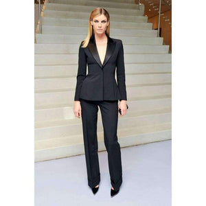 Planet Gates Beige / XS Womens Business Suits Blazer Female Office Uniform Formal Work Wear Ladies Trouser Suit 2 Piece Set W10