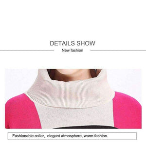 Planet Gates beige yellow / One Size Fashion Core Spun Yarn Plaid Bat Sleeve Turtleneck Sweater Women Autumn Winter Damier Cloak Cape Cashmere Shawl Poncho