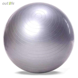 Planet Gates Beige Yoga Fitness Ball 65cm Utility Yoga Balls Pilates Balance Sport Fitball Proof Balls Anti-slip for Fitness Training