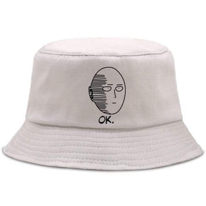 Planet Gates beige1 / China / 56-58cm Panama Caps Men's Japan Anime One Punch Hero Woman Bucket Hats Summer Men Bob Chapeau Fishing Fisherman Hat