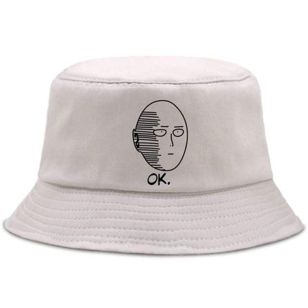 Planet Gates beige1 / China / 56-58cm Panama Caps Men's Japan Anime One Punch Hero Woman Bucket Hats Summer Men Bob Chapeau Fishing Fisherman Hat
