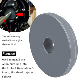 Planet Gates Bellow Retainer Ring Sleeve Installation Tool Fits for Mercruiser Bravo, Alpha1, Gen 2, Replace Mercruiser