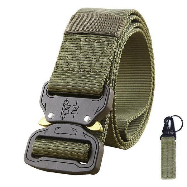 Planet Gates Belt and belt buckle 1 / 110cm Tactical Belt Army Survival Nylon Belt Men SWAT Heavy Duty Molle Equipment Carrying Metal Buckle