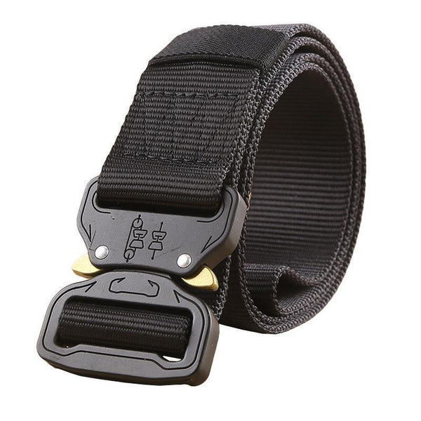 Planet Gates Belt and belt buckle / 110cm Tactical Belt Army Survival Nylon Belt Men SWAT Heavy Duty Molle Equipment Carrying Metal Buckle