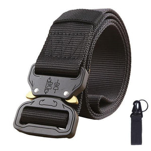 Planet Gates Belt and belt buckle / 110cm Tactical Belt Army Survival Nylon Belt Men SWAT Heavy Duty Molle Equipment Carrying Metal Buckle
