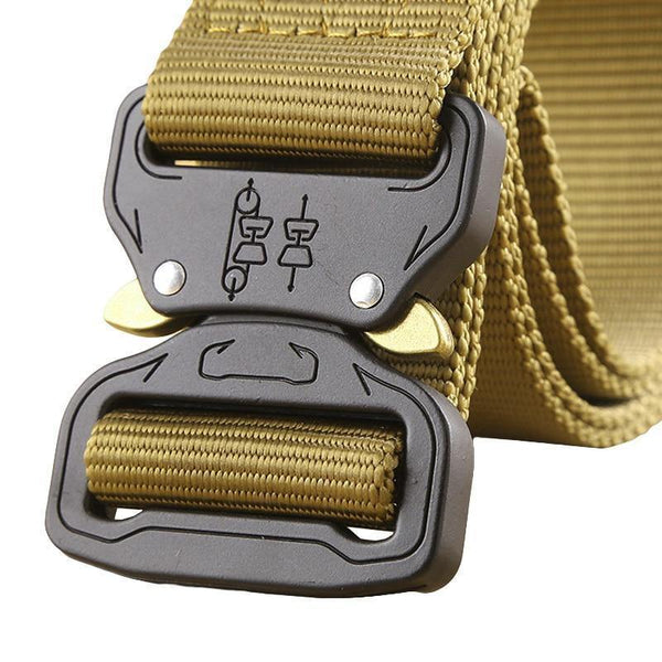 Planet Gates Belt and belt buckle / 110cm Tactical Belt Army Survival Nylon Belt Men SWAT Heavy Duty Molle Equipment Carrying Metal Buckle