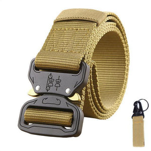 Planet Gates Belt and belt buckle 2 / 110cm Tactical Belt Army Survival Nylon Belt Men SWAT Heavy Duty Molle Equipment Carrying Metal Buckle