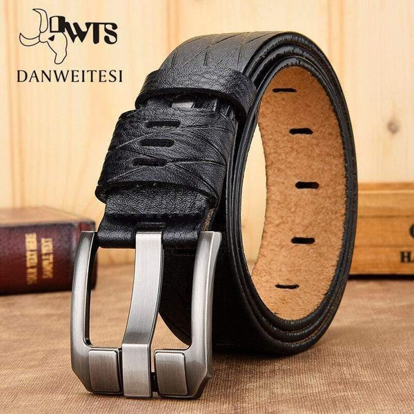 Belt Male Leather Belt Men Genuine Leather Strap Luxury Pin Buckle Casual Men Belt Ancy Vintage Jeans High Quality