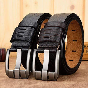 Belt Male Leather Belt Men Genuine Leather Strap Luxury Pin Buckle Casual Men Belt Ancy Vintage Jeans High Quality