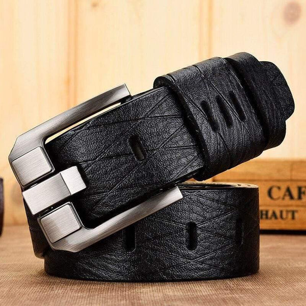 Belt Male Leather Belt Men Genuine Leather Strap Luxury Pin Buckle Casual Men Belt Ancy Vintage Jeans High Quality