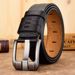 Belt Male Leather Belt Men Genuine Leather Strap Luxury Pin Buckle Casual Men Belt Ancy Vintage Jeans High Quality