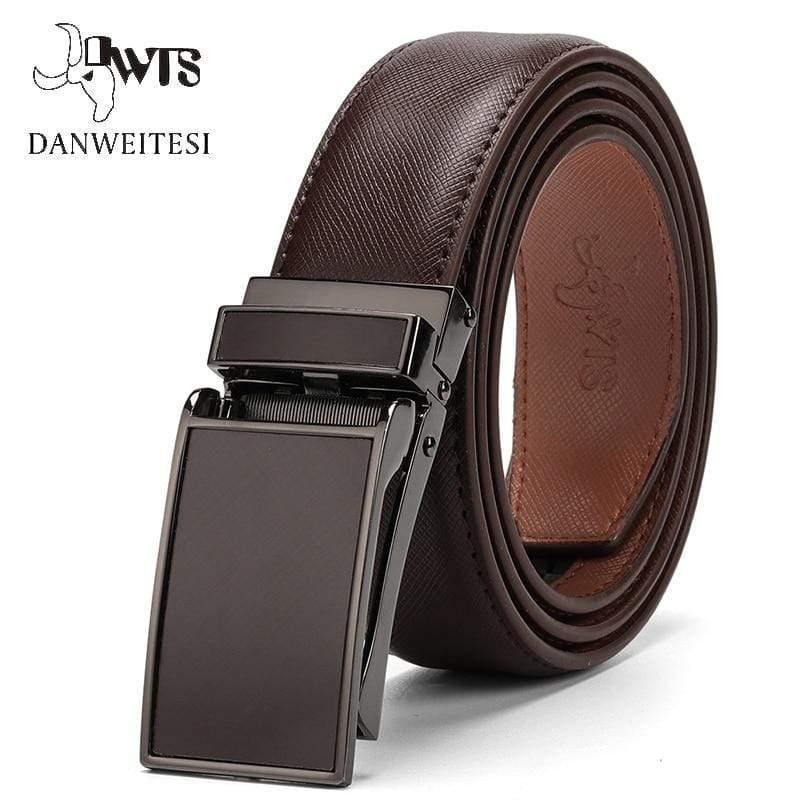 Belt Male Men's Belt  Genuine Leather Strap Luxury Brand Automatic Buckle Belts For Men Belts Cummerbunds  Cinturon Hombre