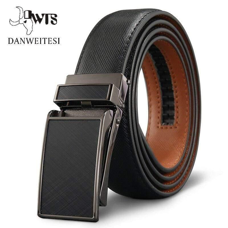 Belt Male Men's Belt  Genuine Leather Strap Luxury Brand Automatic Buckle Belts For Men Belts Cummerbunds  Cinturon Hombre