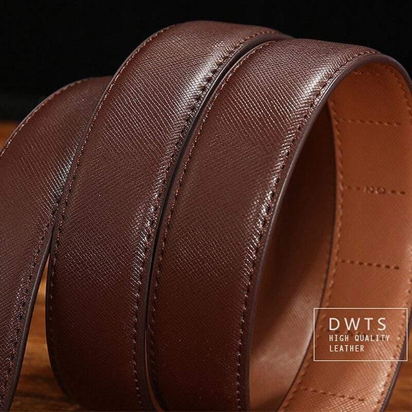 Belt Male Men's Belt  Genuine Leather Strap Luxury Brand Automatic Buckle Belts For Men Belts Cummerbunds  Cinturon Hombre