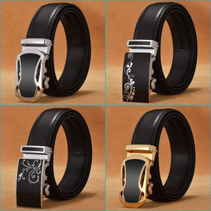 Belt Men Luxury Famous Brand Designer High Quality Male Genuine Leather Strap White Automatic Buckle Belt Ceinture Homme
