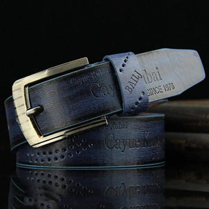 Belt Waist Leather Man Belts Hot Men Casual Faux Leather Hollow Waistband Waist Belt Business Gift