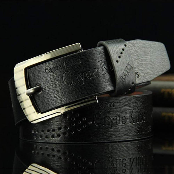 Belt Waist Leather Man Belts Hot Men Casual Faux Leather Hollow Waistband Waist Belt Business Gift