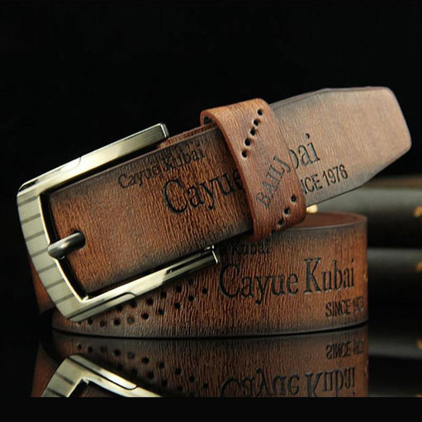 Belt Waist Leather Man Belts Hot Men Casual Faux Leather Hollow Waistband Waist Belt Business Gift