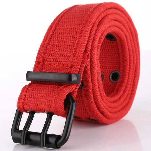 Planet Gates Belt  Wholesale Canvas Men's Belt Double Pin Buckle Waistband For Men Canvas Belts Fashion belts