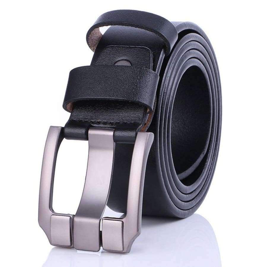Planet Gates Belts Black / 110 cm Men PIN Buckle Belt Leisure Fashion Needle Buckle Belt