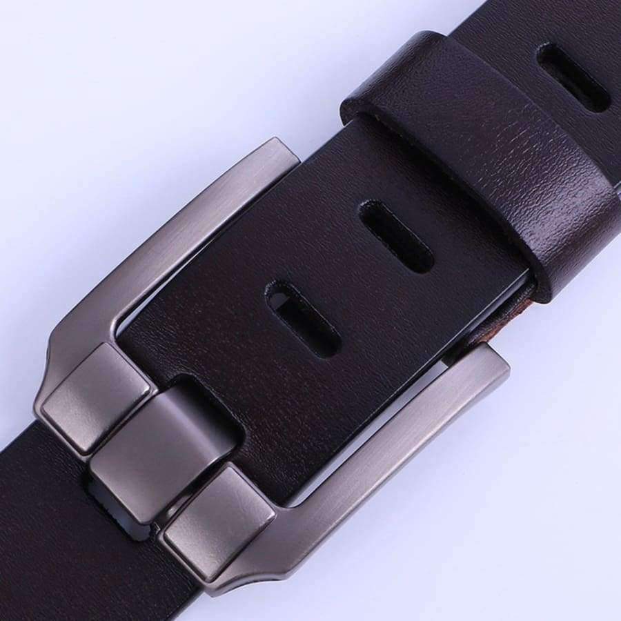 Planet Gates Belts Black / 110 cm Men PIN Buckle Belt Leisure Fashion Needle Buckle Belt
