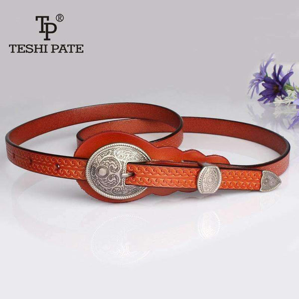 Planet Gates belts for women dresses high quality women fashion 2018 new listing retro belt  famous brand woman belts for dress teshi pate TP