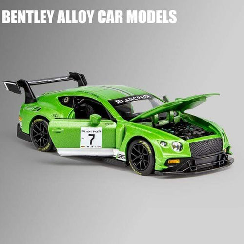 Planet Gates Bentley 7 1:32 Bentley Continental GT3 Sports Car Alloy Car Diecasts & Toy Vehicles Metal Toy Car Model High Simulation Collection Gifts