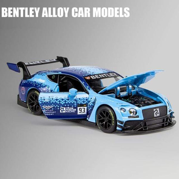 Planet Gates Bentley 93 1:32 Bentley Continental GT3 Sports Car Alloy Car Diecasts & Toy Vehicles Metal Toy Car Model High Simulation Collection Gifts