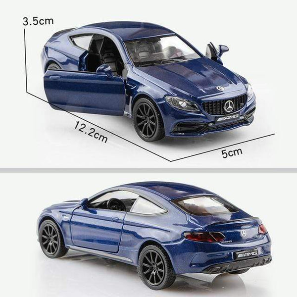 Planet Gates Benz C63S Blue 1:36 Alloy Car Honda Acura Chevrolet Dodge Golf RMZ city Diecasts Toy Vehicles Simulation Exquisite Model 5 Inch Children Gifts