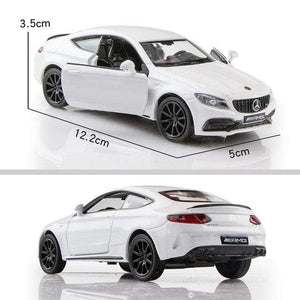 Planet Gates Benz C63S White 1:36 Alloy Car Honda Acura Chevrolet Dodge Golf RMZ city Diecasts Toy Vehicles Simulation Exquisite Model 5 Inch Children Gifts