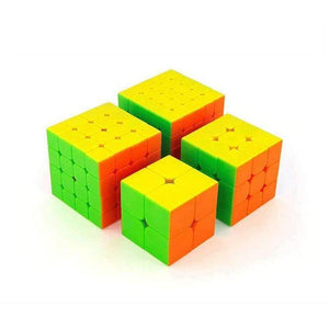 Planet Gates Best Birthday Gift 4PCS/Set 2x2x2 3x3x3 4x4x4 5x5x5 Stickerless Magic Cube Puzzle for Boys 2*2*2 3*3*3 4*4*4 5*5*5 Moyu Cubes