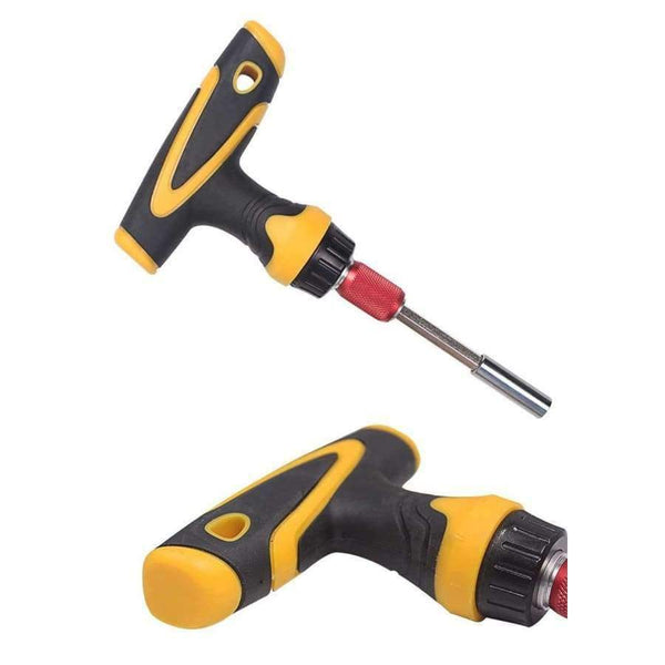 Planet Gates Betals Ratchet Handle Magnetism Extension Rod Scalable T Shape Screwdriver Hand Shank Handle Dismountable Sockets Hand Tools