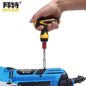 Planet Gates Betals Ratchet Handle Magnetism Extension Rod Scalable T Shape Screwdriver Hand Shank Handle Dismountable Sockets Hand Tools