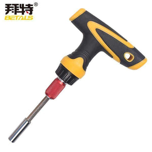 Planet Gates Betals Ratchet Handle Magnetism Extension Rod Scalable T Shape Screwdriver Hand Shank Handle Dismountable Sockets Hand Tools