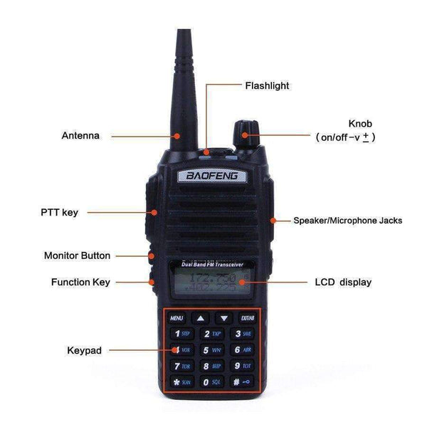 Planet Gates BF-888S Walkie Talkie  5W UHF 400-470MHZ Handheld Portable CB Ham Radio walkie talkie Set communication equipment