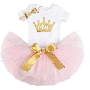 Planet Gates BF One Little Girl 1st Birthday Party Sets Baby Tutu Cake Smash Outfits Sets First Christmas Gift Toddler Girls Kids Baptism Clothes