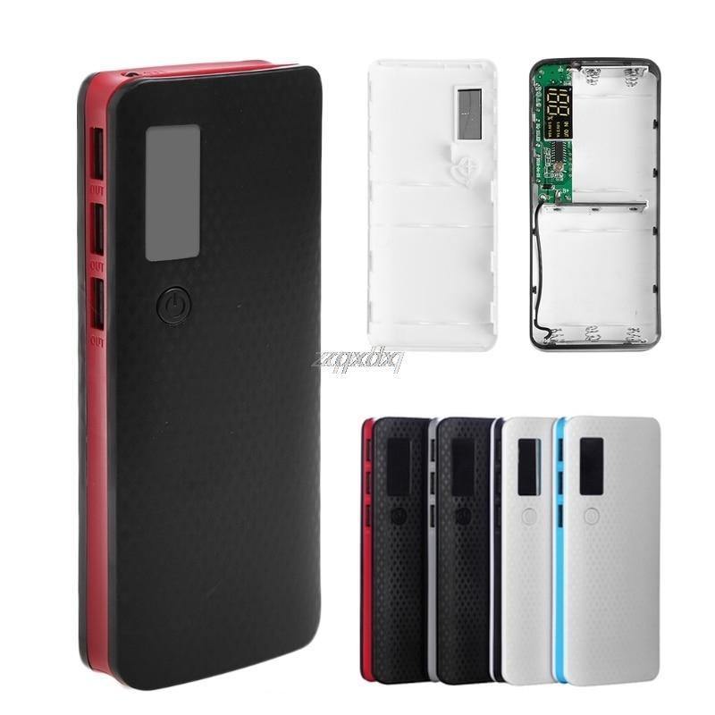 Planet Gates BGY 3 USB Ports 5x 18650 DIY Portable Battery Holder LCD Display Power Bank Case Box Case Z07 Drop ship