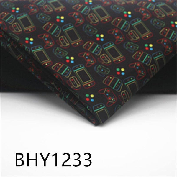 Planet Gates BHY1233 45*140cm Patchwork Game Print Polyester Cotton Fabric For Sewing Dress Cloth Making DIY Cushion Cover 1235