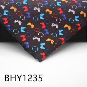 Planet Gates BHY1235 45*140cm Patchwork Game Print Polyester Cotton Fabric For Sewing Dress Cloth Making DIY Cushion Cover 1235
